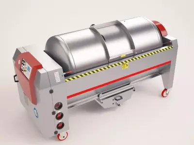 Pneumatic presses with open cylinder 3D model