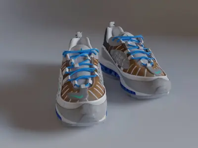 Sneaker Air Max 98 On-Air NYC Low-poly 3D model