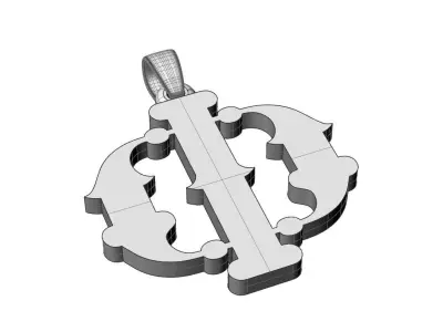 Decorative Letter Ph 3D print model