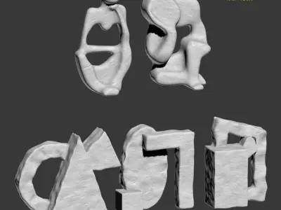 Clay decor - Sculptures 3D model