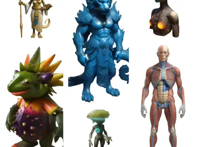 Fantasy and Anatomy Collection 3D print model