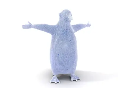 Charming Penguin Character model pack Low-poly 3D model