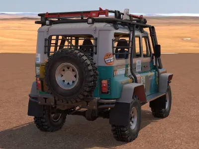 UAZ 31514 Off-Road Low-poly 3D model