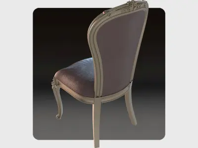 Carved chair for cnc 13 3D model
