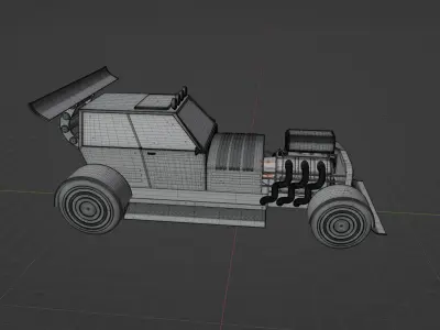 Hot Rod 3D model