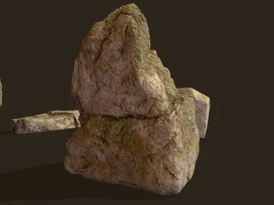 Realistic Rocks - Asset LowPoly - Free Free low-poly 3D model