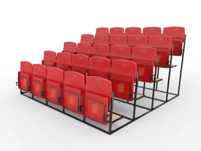 Stadium Seats 3D model