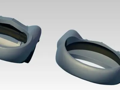 356 porsche jewel ring Lot of 2 version 3D print model