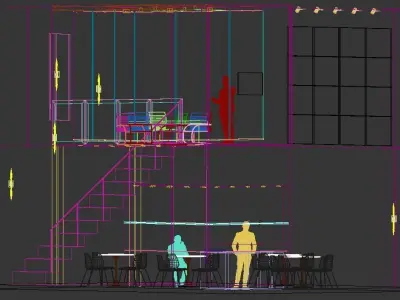 HIGH QUALITY Exhibition Stand - size 1000cm x 600cm  3D model