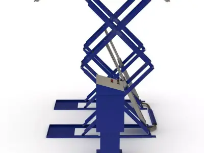 Automotive Scissor Lift 3D model