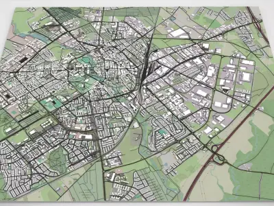 Cityscape Koszalin Poland 3D model