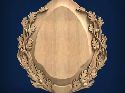 Carved panel painting STL 3D model order