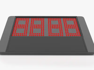 Stoppage Time Sign 3D model