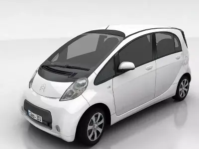 Citroen c-Zero Low-poly 3D model