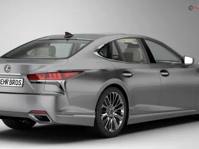 Lexus LS 500 2018 3D model