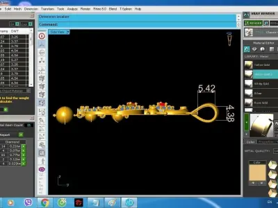 Luxury Ornamental Swirl Diamond Pendant  1199 3D print model
