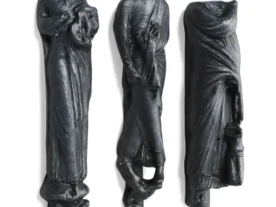 Wallmount Torses Low-poly 3D model