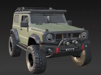 Off-Road 4x4 Vehicle 3D Model 3 Packs 3D print model