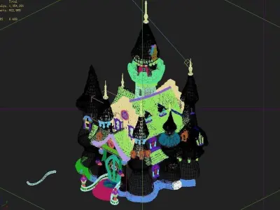 Game main city - Castle 20 3D model