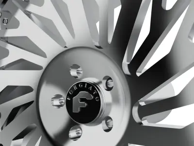 forgiato FORGIATO BIAFORCA WHEEL wheel 3d print model 3D print model