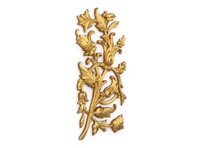 Classic carved decor ornament 382 3D model