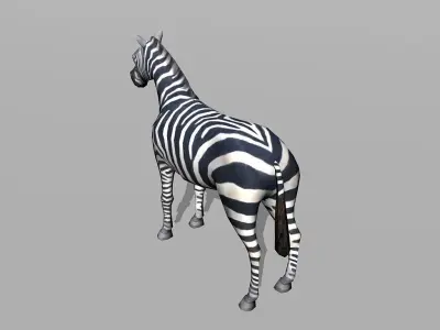 zebra Low-poly 3D model