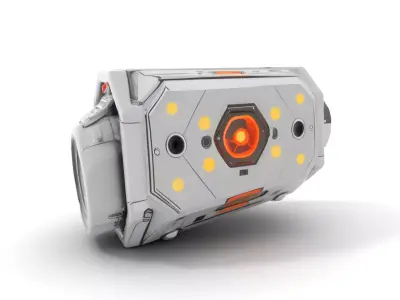 Futuristic Tech Gadget Model Pack Low-poly 3D model