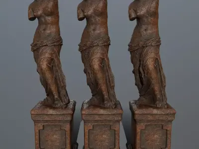 Venus de Milo Low-poly 3D model