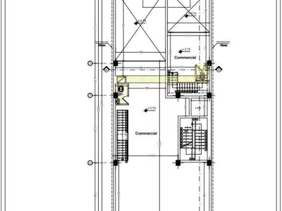 Mixed Use Residential Building Plan  3D model