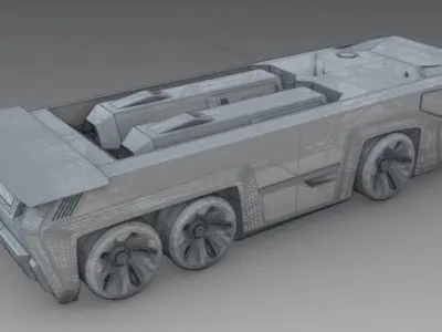 HULK RACING TRUCK Low-poly 3D model