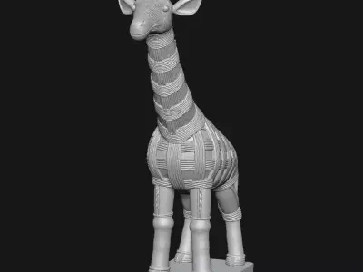 giraffe 3D print model