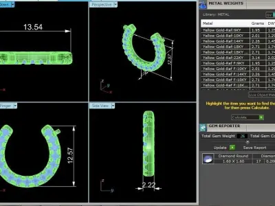 Horse Shoe Pendant-104 3D print model
