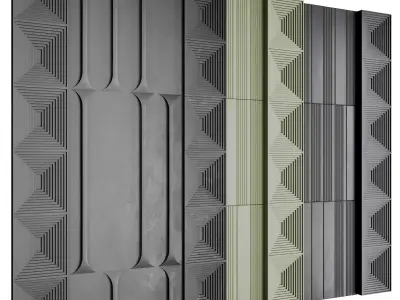 Decorative Wall 3d Panel 05 3D model