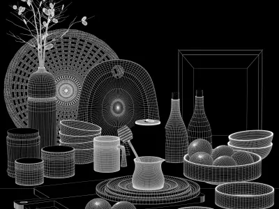 kitchen accessories 003 3D model