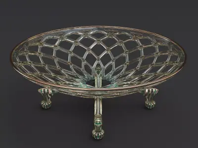 Decorative fruit bowl 3D model