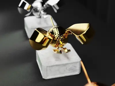 Golf Trophy Bird 3D print model