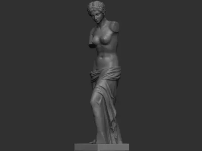 venus de milo face - bust head - statue 3D print model
