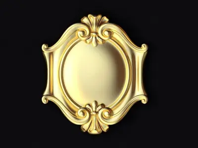 Central decor ornament for furniture 3D model 575