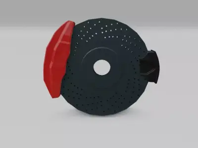 RR Calipers and Brackets LAM 3D model 3D model