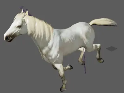 HORSE MODEL WITH 15 ANIMATIONS Low-poly 3D model