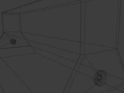 Concrete Barrier Roadblock Low-poly 3D model 3D model