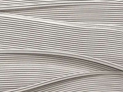 Wall art Marlene by Palecek Wave rattan decor 3D model