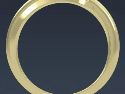 Lips Heart Ring 3D print model