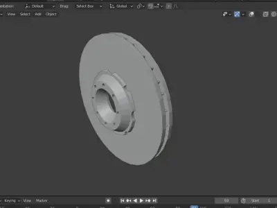 Brake Discs for Sport Cars Low-poly 3D model