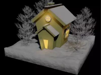 Winter Home 3D model