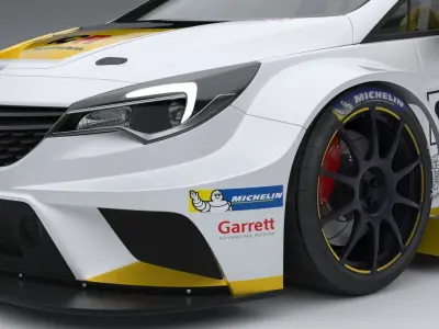 Opel Astra TCR 2016 3D model