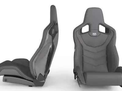 RECARO SPORTSTER GT 3d model Highpoly and Realtime version Low-poly 3D model