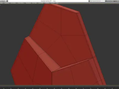 3d panel decoration low poly 3d model Low-poly 3D model