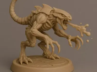 Acidic Leaper  Alien Bio-Weapon Creature 3D print model