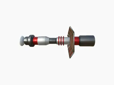Satellite C04 Steel Red - SciFi Space Design Free low-poly 3D model